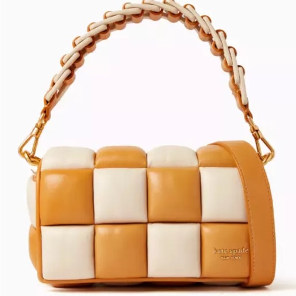 NWT! Kate Spade Boxxy Colorblocked East-West Crossbody Bare Leather Crossbody - Picture 5 of 7